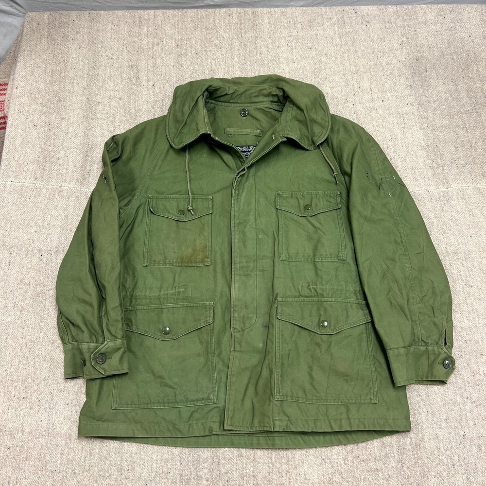 Vintage Wind Resistant‎ Sateen OG 107 Jacket Mens Large 1961 Vietnam USAF